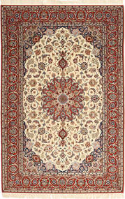 158X239 Isfahan Silkerenning Teppe Orientalsk (Ull, Persia/Iran) Carpetvista