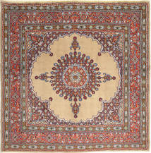  Oriental Moud Rug 200X200 Square Wool, Persia/Iran Carpetvista