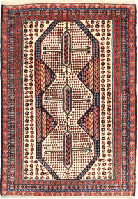 Mashad Rug 125X180 Persian Wool Red/Beige Small Carpetvista
