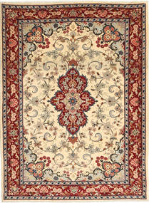  Orientalischer Yazd Teppich 130X176 Wolle, Persien/Iran Carpetvista