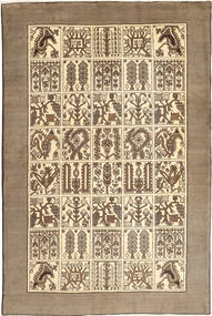 Bakhtiari Rug 200X302 Beige/Orange Wool, Persia/Iran Carpetvista