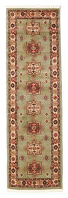 Marivan Kazak 80X250 Small Light Green/Cream Beige Runner Rug