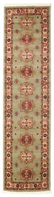 Marivan Kazak 80X300 Small Light Green/Cream Beige Runner Rug