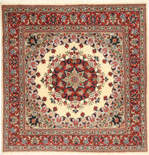 150X150 Yazd Rug Oriental Square (Wool, Persia/Iran) Carpetvista