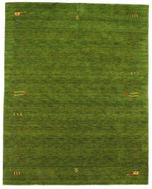  190X240 Gabbeh Loom Frame Tæppe - Grøn Uld