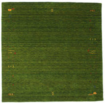  Gyapjúszőnyeg 200X200 Gabbeh Loom Frame Zöld Szögletes