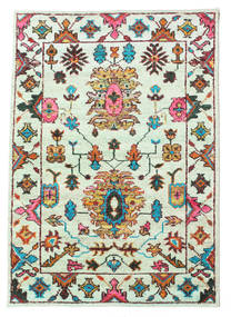 Avanti Sari Silk 140X200 小 ターコイズ/マルチカラー シルクカーペット 絨毯