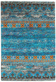  160X230 Quito 絨毯 - ターコイズ 絹