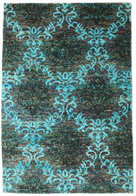  160X230 Kamala 絨毯 - ライトブルー/マルチカラー 絹