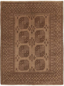154X199 Afghan Fine Rug Oriental Brown (Wool, Afghanistan) Carpetvista