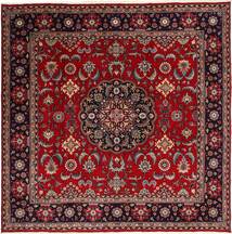 200X200 Yazd Rug Oriental Square (Wool, Persia/Iran) Carpetvista