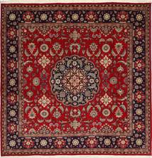 200X200 Yazd Rug Oriental Square (Wool, Persia/Iran) Carpetvista