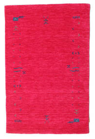 Gabbeh Loom Frame 100X160 小 ダークピンク ウール 絨毯