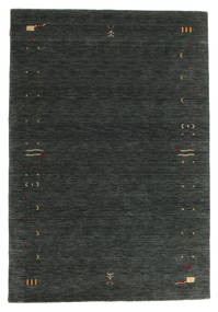  160X230 Gabbeh Loom Frame Tæppe - Mørkegrå/Grøn Uld
