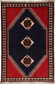  96X146 Medallion Small Shiraz Rug Wool, Carpetvista
