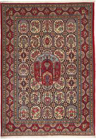 Tappeto Persiano Qum Sherkat Farsh 170X240 Rosso/Marrone (Lana, Persia/Iran)