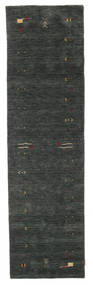  Tapete Lã 80X300 Gabbeh Loom Frame Cinza Escuro/Verde Pequeno