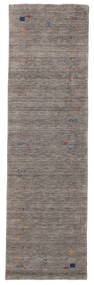 Gabbeh Loom Frame 80X300 Small Grey Runner Wool Rug