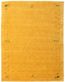  190X240 Gabbeh Loom Frame Rug - Yellow Wool
