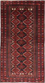 100X185 Χαλι Ανατολής Beluch Σκούρο Κόκκινο/Κόκκινα (Μαλλί, Περσικά/Ιρανικά) Carpetvista