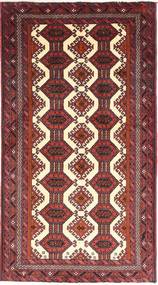  Persischer Belutsch Teppich 93X173 Rot/Dunkelrot Carpetvista