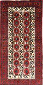 100X197 Dywan Beludż Orientalny Czerwony/Ciemnoczerwony (Wełna, Persja/Iran) Carpetvista