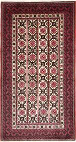 Tapete Oriental Balúchi 105X205 Vermelho/Castanho (Lã, Pérsia/Irão)