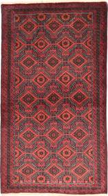105X186 Dywan Orientalny Beludż Czerwony/Ciemnoczerwony (Wełna, Persja/Iran) Carpetvista