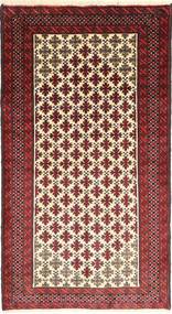 絨毯 ペルシャ バルーチ 105X195 レッド/ベージュ (ウール, ペルシャ/イラン)