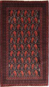  Persisk Beluch Tæppe 110X195 Mørkerød/Rød (Uld, Persien/Iran)