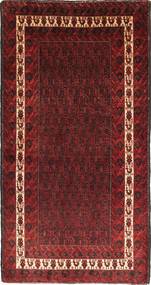  Baluch Rug 105X205 Persian Wool Dark Red/Red Small Carpetvista