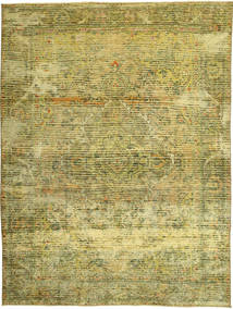  Persian Colored Vintage Rug 195X270 Yellow/Dark Yellow Carpetvista