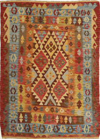  142X194 Pequeno Kilim Afegão Old Style Tapete Lã, Carpetvista