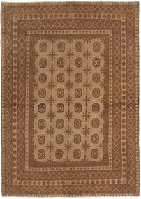  158X238 Medaillon Klein Afghan Fine Teppich Wolle, Carpetvista
