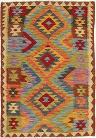  92X146 Small Kilim Afghan Old Style Rug Wool, Carpetvista
