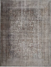  Persian Colored Vintage Rug 289X380 Grey/Dark Grey Carpetvista