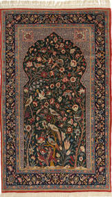  イスファハン 絹の縦糸 絨毯 110X165 ペルシャ ウール 小