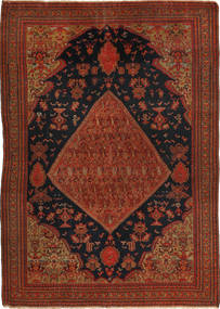  Orientalischer Farahan Teppich 130X185 Wolle, Persien/Iran