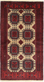 Alfombra Oriental Belouch 93X170 Rojo Oscuro/Rojo (Lana, Persia/Irán)