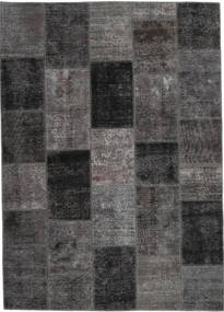 Tapete Patchwork 164X234 Cinza Escuro/Cinzento (Lã, Pérsia/Irão)