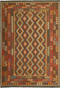  Orientalisk Kelim Afghan Old Style Matta 203X310 Ull, Afghanistan Carpetvista