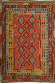  Kilim Afghan Old Style Rug 204X311 Wool Carpetvista