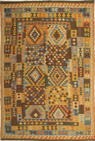  Orientalischer Kelim Afghan Old Stil Teppich 195X294 Wolle, Afghanistan Carpetvista