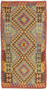  Orientalischer Kelim Afghan Old Stil Teppich 103X187 Wolle, Afghanistan Carpetvista