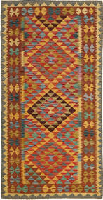  Kilim Afghan Old Style Rug 92X185 Wool Small Carpetvista