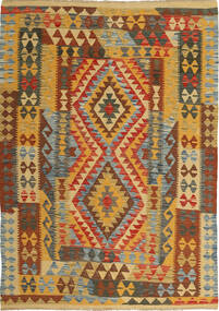  138X193 Petit Kilim Afghan Old Style Tapis Laine, Carpetvista