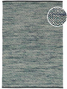  160X230 円形 Hugo 絨毯 - ダークターコイズ ウール