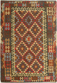  158X230 Liten Kelim Afghan Old Style Matta Ull, Carpetvista