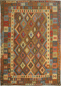  Orientalischer Kelim Afghan Old Stil Teppich 197X290 Wolle, Afghanistan Carpetvista