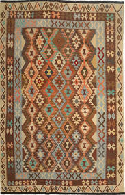  Orientalischer Kelim Afghan Old Stil Teppich 195X303 Wolle, Afghanistan Carpetvista